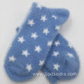 super soft White star blue cosy socks